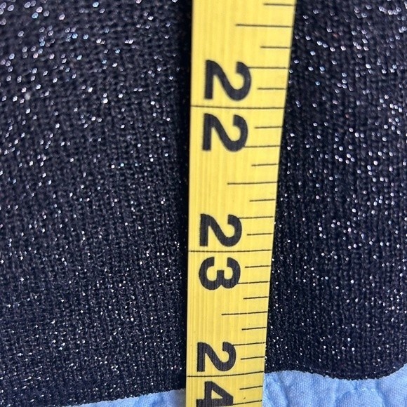 Vintage 70’s Sparkly Black Ribbed Long Sleeve Crewneck size Small - Picture 9 of 9